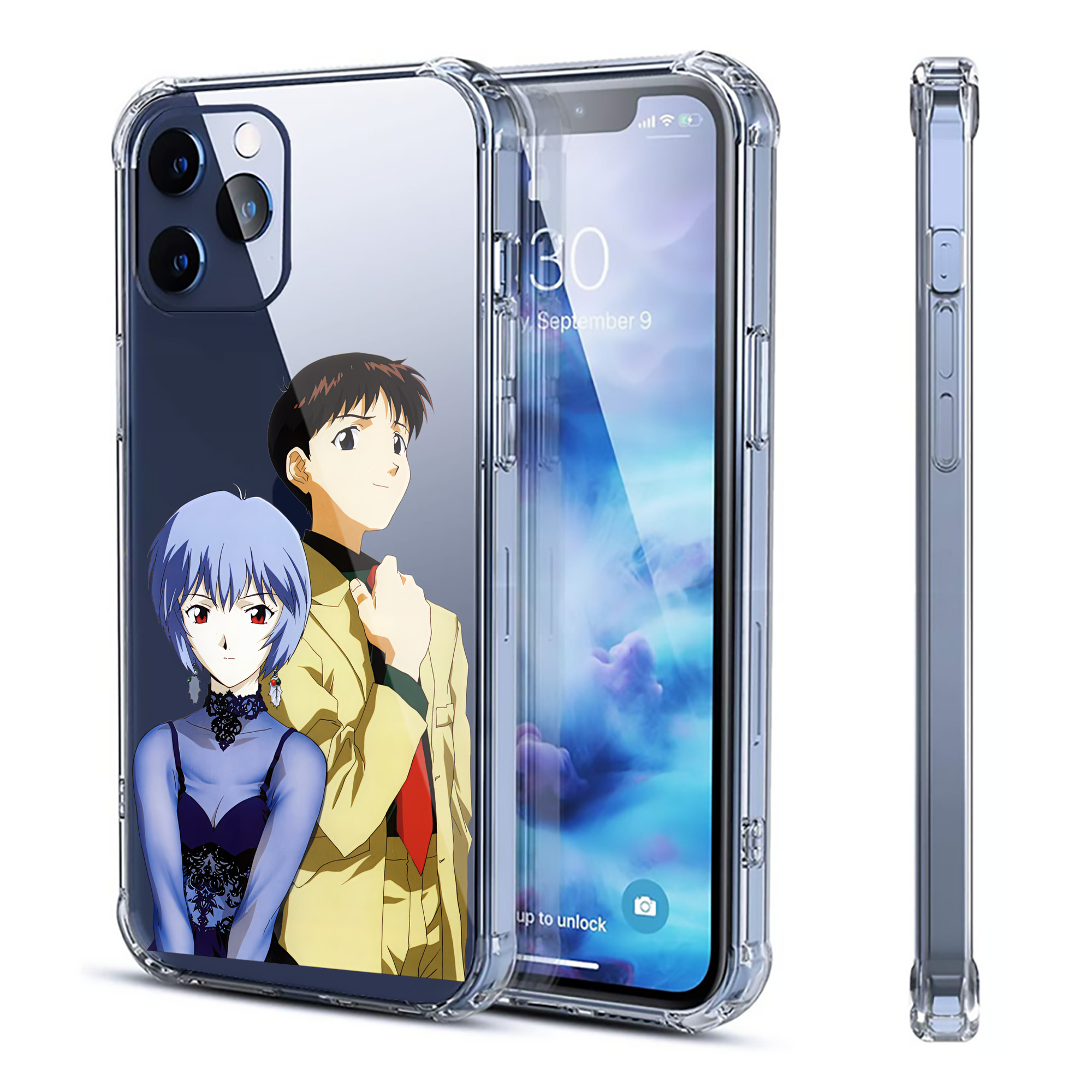 （画像用） EVA 新世紀エヴァンゲリオン 【iPhone 12シリーズ対応】透明スマホケース（クリアソフトケース）